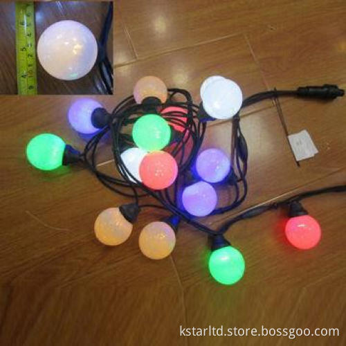 RGB Ball String Light with End to End Connector, Ball Size 50mm with LED Inside
